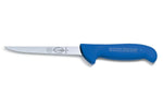 Couteau à désosser Dick Ergogrip lame étroite rigide manche bleu - 15 cm