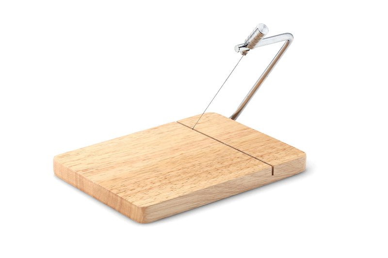 Planche à découper avec lyre à foie gras et fromage Continenta 24x17,5x2cm - Hévéa