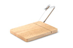 Planche à découper avec lyre à foie gras et fromage Continenta 24x17,5x2cm - Hévéa
