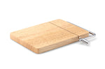 Planche à découper avec lyre à foie gras et fromage Continenta 24x17,5x2cm - Hévéa
