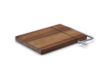 Planche à découper avec lyre à foie gras et fromage Continenta 24x17,5x2cm - Acacia