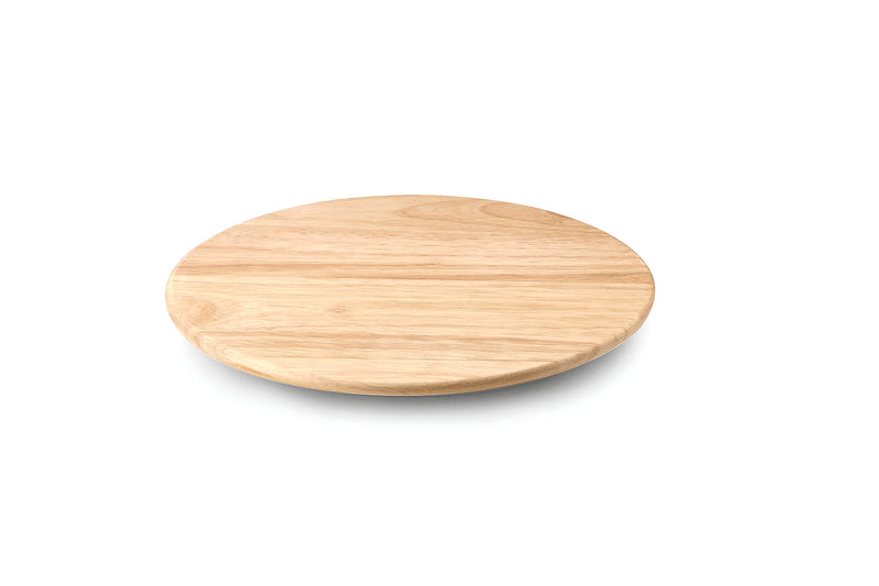 Plateau à fromage rotatif Continenta en bois d'hévéa - 30cm