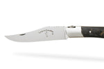 Couteau pliant artisanal Capuchadou acier sandvik manche en corne de buffle 12cm