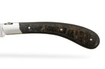 Couteau pliant artisanal Capuchadou acier sandvik manche en corne de buffle 12cm