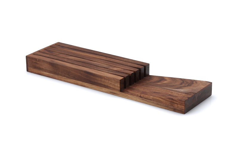 Range couteaux Continenta 5 emplacements 39x11x3,5cm - Acacia