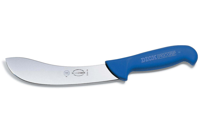 Couteau à dépouiller Dick Ergogrip manche bleu - 18 cm