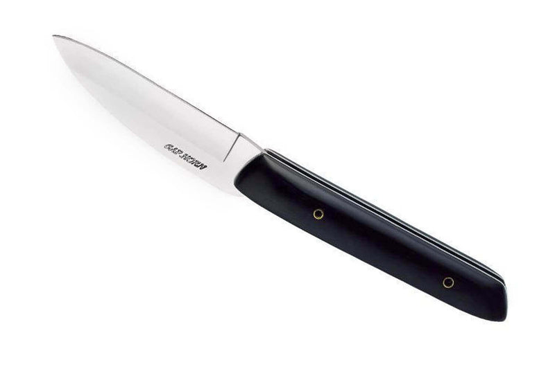 Couteau Cap Horn pliant acier inox Z100 manche bois d'ébène 12cm