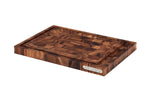 Planche à découper Continenta en bois d'acacia mosaïque + rigole - L