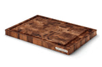Planche à découper Continenta en bois d'acacia mosaïque + rigole - XL