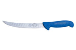 Couteau à découper Dick Ergogrip à lame alvéolée 21 cm manche bleu