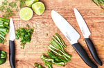 Coffret 3 couteaux Kyocera céramique santoku + office + petit office