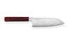 Couteau santoku japonais artisanal Kei Kobayashi SG2 Heptagone 17cm