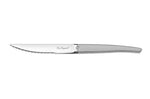 Couteau à steak dentelé Lou Laguiole Jet sablé gris