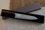 Couteau de chef japonais artisanal Yoshimi Kato 24cm SG2 Damascus