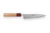 Couteau universel japonais artisanal Yoshimi Kato 15cm SG2 Damascus cerisier