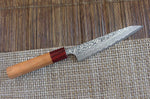 Couteau universel japonais artisanal Yoshimi Kato 15cm SG2 Damascus cerisier