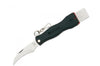 Couteau pliant à champignon Maserin noir 11cm + brosse intégrée