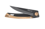 Couteau pliant Le Thiers Liner Lock Claude Dozorme acier noir bois d'olivier 10,5cm