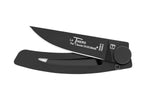 Couteau pliant Le Thiers Liner Lock Claude Dozorme acier inox noir 10,5cm