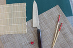 Couteau de chef japonais artisanal martelé Yu Kurosaki Shizuku 21cm acier SG2