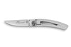 Couteau pliant Le Thiers Liner Lock Claude Dozorme tête de mort 10,5cm