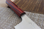 Couteau santoku japonais artisanal Kei Kobayashi SG2 Heptagone 17cm