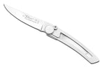 Couteau pliant Le Thiers Liner Lock Claude Dozorme tout inox 10,5cm