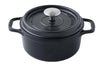 Cocotte ronde Invicta en fonte émaillée 18cm - Noir
