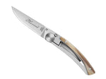 Couteau pliant Le Thiers Liner Lock Claude Dozorme corne claire 10,5cm