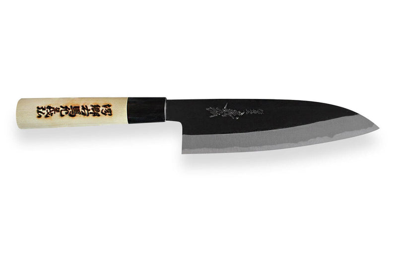 Couteau santoku japonais artisanal Yoshihiro Kogeta White 2 steel 18cm