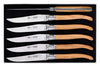 Coffret 6 couteaux de table Laguiole Arbalète G.DAVID 23cm inox manche olivier