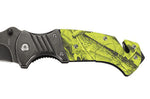 Couteau pliant Puma-Tec 304812 camouflage jaune fluo 12cm