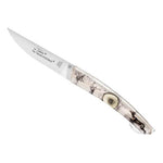 Couteau pliant Le Thiers Verrou Claude Dozorme manche bois de cerf 12cm