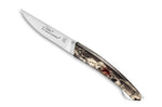 Couteau pliant Le Thiers Verrou Claude Dozorme manche mouche de pêche 12cm