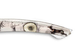 Couteau pliant Le Thiers Verrou Claude Dozorme manche bois de cerf 12cm