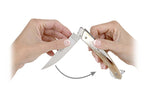 Couteau pliant Le Thiers Verrou Claude Dozorme manche corne claire 12cm