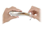 Couteau pliant Le Thiers Verrou Claude Dozorme manche corne claire 12cm