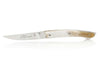 Couteau pliant Le Thiers Verrou Claude Dozorme manche corne claire 12cm