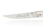 Couteau pliant Le Thiers Verrou Claude Dozorme manche corne claire 12cm