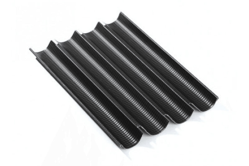 Plaque pour 4 baguettes de pain Exal Matfer aluminium gaufré