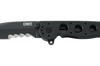 Couteau pliant CRKT M21 manche à trous G10 noir - 11 cm