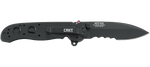 Couteau pliant CRKT M21 manche à trous G10 noir - 11 cm