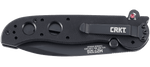 Couteau pliant CRKT M21 manche à trous G10 noir - 11 cm