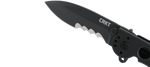 Couteau pliant CRKT M21 manche à trous G10 noir - 11 cm