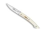 Couteau pliant Le Thiers Verrou Claude Dozorme manche plumes du peintre 12cm