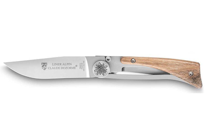 Couteau pliant Alpin Claude Dozorme manche noyer 10cm