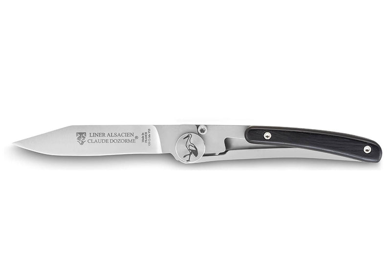 Couteau pliant Alsacien Claude Dozorme manche ébène 11,5cm
