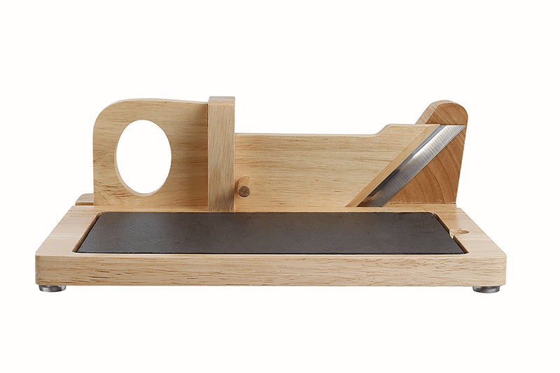 Guillotine à saucisson Livoo avec plateau en ardoise