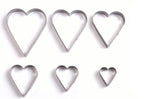Set de 6 emporte-pièces Livoo inox forme coeur