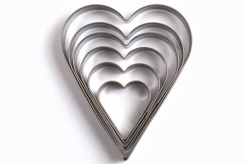 Set de 6 emporte-pièces Livoo inox forme coeur